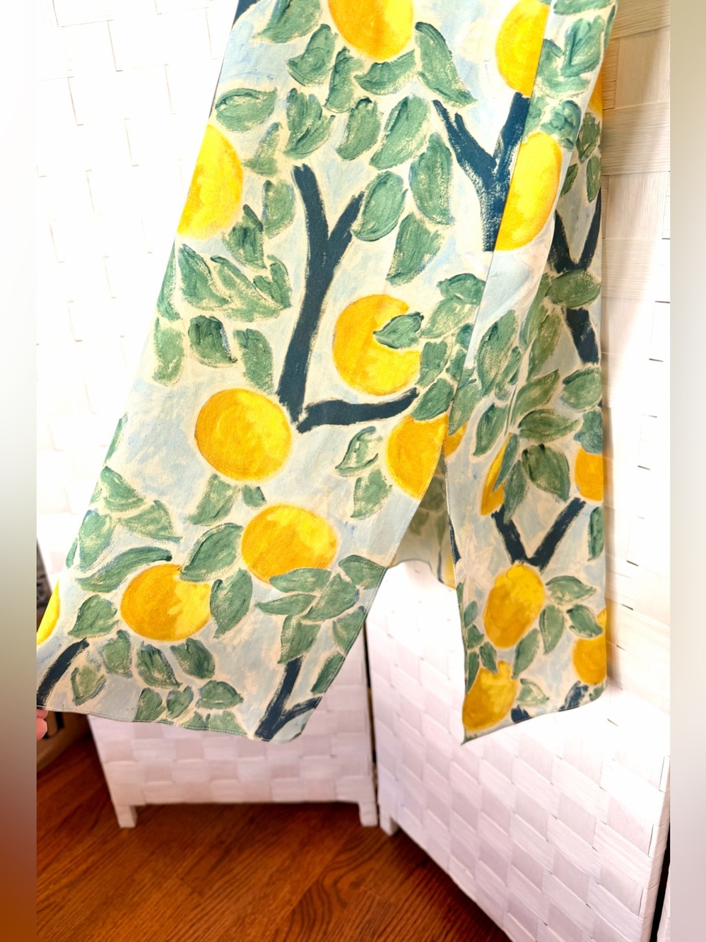 WHIT Silk Lemon Grove Slip Dress - Yellow & Green - Picture 5 of 8